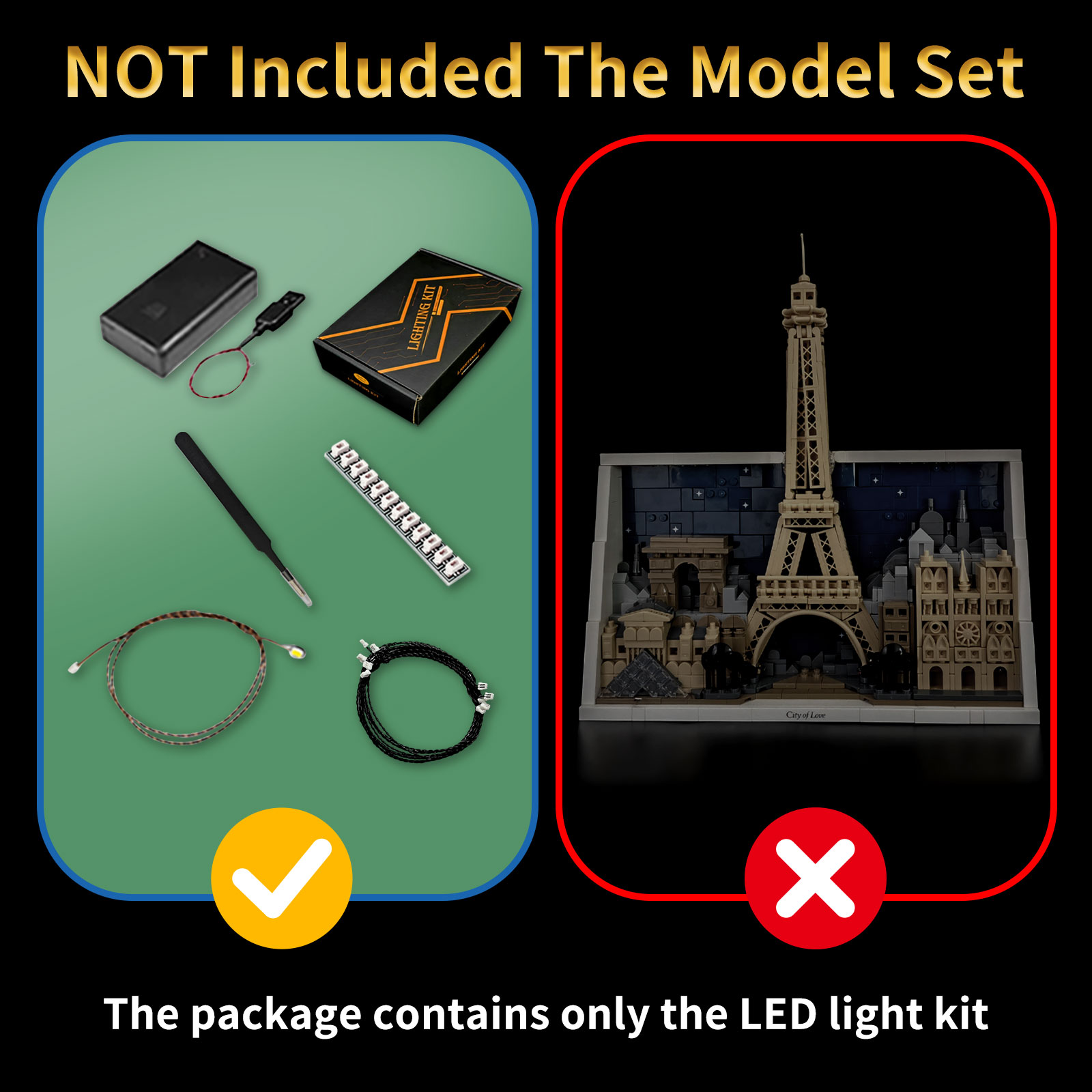 Kit d'éclairage LED LYBMTWF co - Lego Set City avis et prix