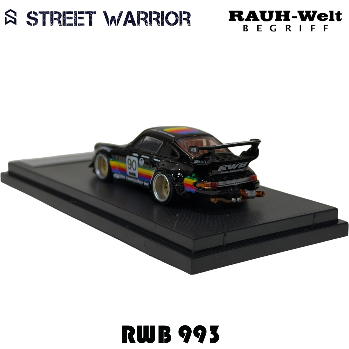 SW En stock 1:64 RWB 993 Black - Die Cast Car 1 64 avis et prix